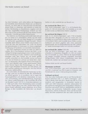 Die Maler namens van Kessel