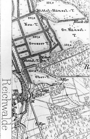 Boxberg/O.L.-Reichwalde. Meßtischblatt, Sekt. Mücka, 1887