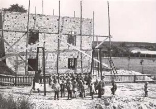Baustelle in Halbendorf : Ort: Brězowka / Halbendorf. Baustelle