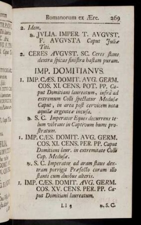 269-280, Domitianus bis Nerva