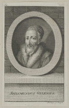 Bildnis des Sigismundus Gelenius