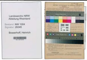 Entnazifizierung Heinrich Bosserhoff , geb. 20.04.1906 (Bueroangestellter)