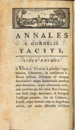Annales De Tacite : En Latin Et En Francois ; Regnes De Tibere Et De Caius, 1