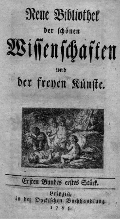Ersten Bandes erstes Stück