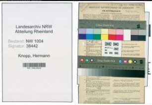 Entnazifizierung Hermann Knopp , geb. 20.09.1901 (Kaufmann)