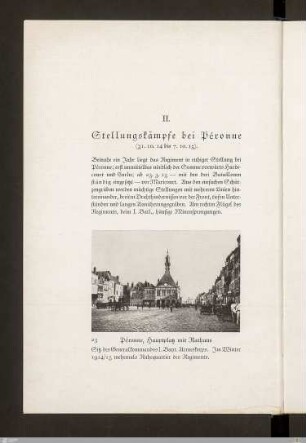 II. Stellungskämpfe bei Péronne