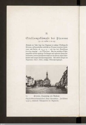 II. Stellungskämpfe bei Péronne