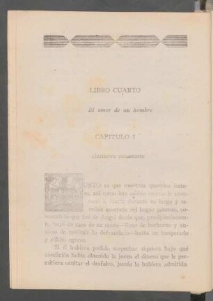 Libro cuarto - El amor de un hombre