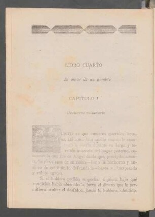 Libro cuarto - El amor de un hombre