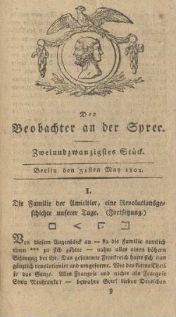 22. Stueck, 31. Mai 1802