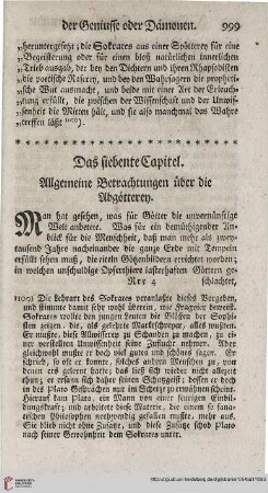 Das siebente Capitel
