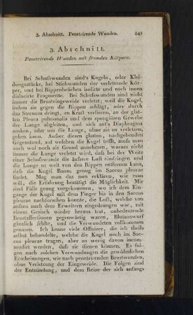 3. Abschnitt. Penetrirende Wunden mit fremden Körpern.