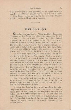 Vom Ausweichen