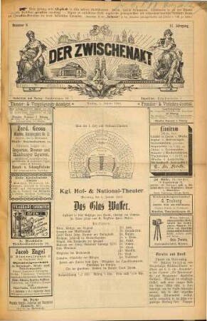 Der Zwischenakt : Theater- und Vergnügungs-Anzeiger ; Fremden- und Verkehrs-Journal. 3. 1888 = Nr. 1 - 27