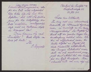 Schreiben an Hermann Muthesius (Brief)