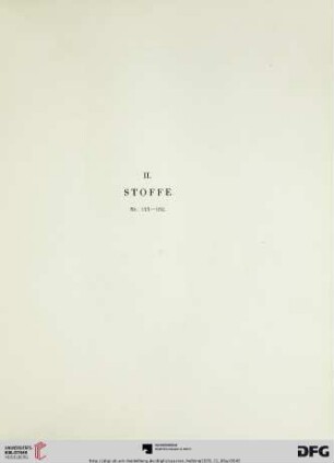II. Stoffe (Nr. 153-162)