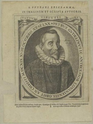 Bildnis des Petrus Gudelinus