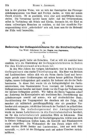 374-384, Bedeutung der Gefängnislehrkurse für die Strafrechtspflege