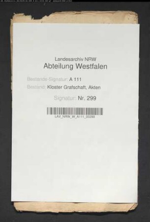 Kloster G. ./. Ernst Henrich von Bruch zu Fredeburg: Zeugenaussage über das Jagd- und Fischereirecht des Klosters auf der Sorpe