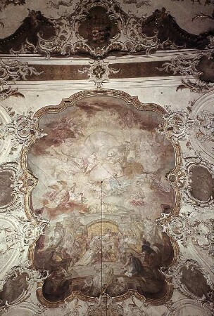 Die Taufe des heiligen Augustinus durch den heiligen Ambrosius von Mailand