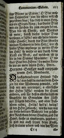 Herzens-Seufzer nach empfangenem Heil. Abendmahl. - Abend-Gebet eines Communicanten. - Reim-Seufzer.
