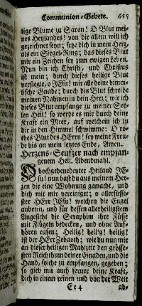 Herzens-Seufzer nach empfangenem Heil. Abendmahl. - Abend-Gebet eines Communicanten. - Reim-Seufzer.