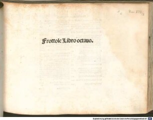 Frottole Libro .... 8. - (21.5.1507)