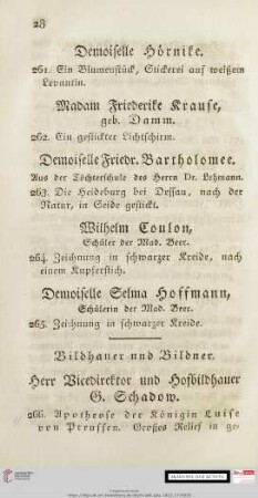 Bildhauer und Bildner