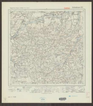 673 Schönbrunn ; Topographische Karte von Bayern 1:25.000 [Positionsblätter]