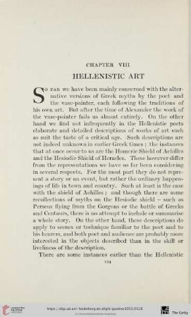 Chapter VIII: Hellenistic art