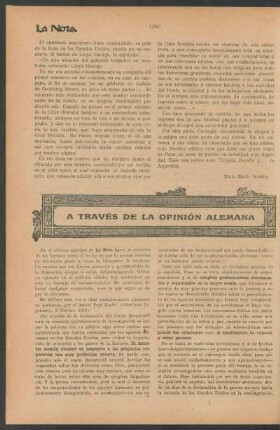 A través de la opinión alemana
