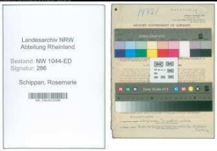 Entnazifizierung Rosemarie Schippan , geb. 07.02.1922 (Lehrerin)