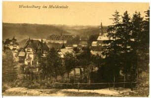 Wechselburg. Blick auf Wechselburg