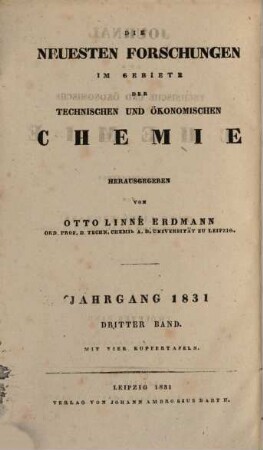 Journal für technische und ökonomische Chemie, 12. 1831