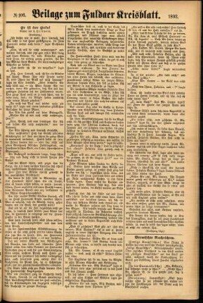 Zweite Ausgabe vom Samstag, den 09. September 1893.
