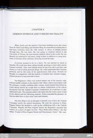 Chapter X German Intrigue And Turkish Neutrality