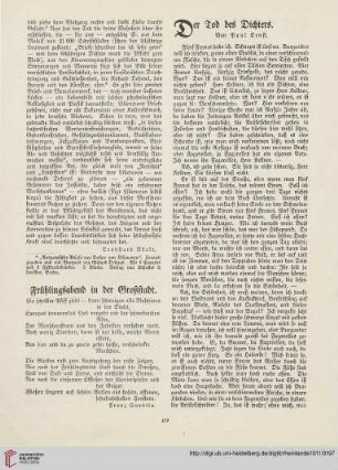 21: Der Tod des Dichters
