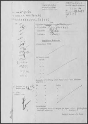 Langenau-Wettingen: Visitationsbericht mit Pfarrberichten 1966