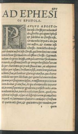 Ad Ephesios Epistola.