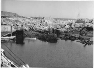 Helgoland, Trümmer der U-Boot-Bunker, Nordkaje Südhafen