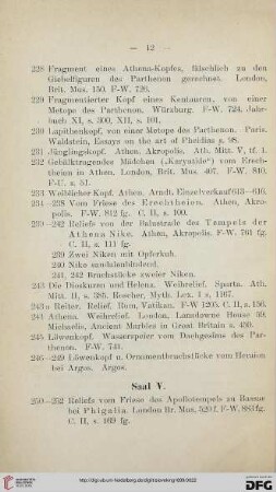 Saal V (Nr. 250 - 279)