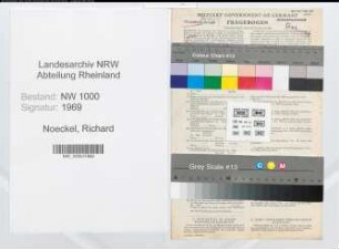 Entnazifizierung Richard Noeckel, geb. 03.09.1912 (Beamter)
