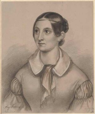 Bildnis Facius, Angelica (1806-1887), Medailleurin, Bildhauerin, Gemmenschneiderin