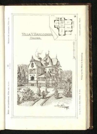 Tafel 18: Villa des Herrn V. Bärlocher (im Dolder) Zürich
