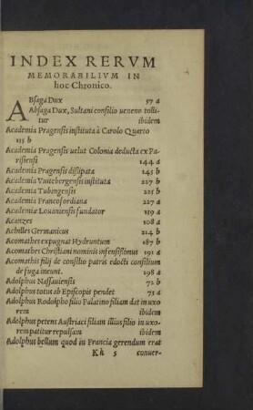Index rerum memorabilium