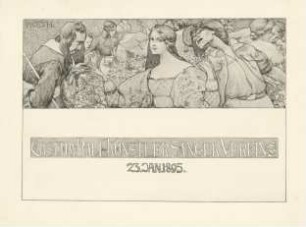 Kostümball des Künstler-Sänger-Vereins 23. Januar 1895