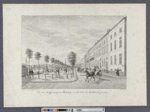 Der neue Jungfernstieg in Hamburg, von der Ecke der Esplanade gesehen (Ansichten von Hamburg und der Umgegend ; III,3) (Hamburg's Vergangenheit in bildlichen Darstellungen ; III,3)