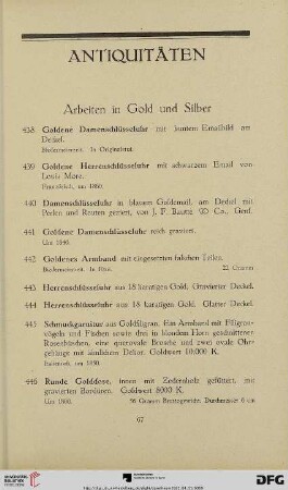 Antiquitäten (Nr. 438-802)