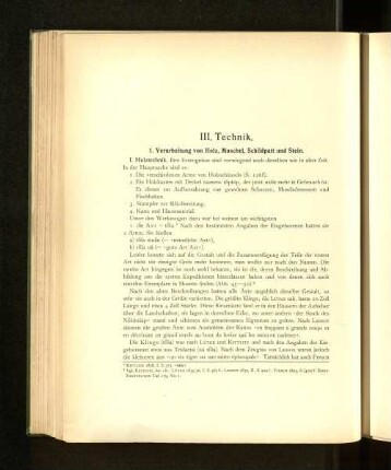 1. Verarbeitung von Holz, Muschel, Schildplatt und Stein.
