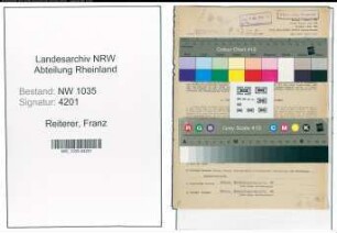 Entnazifizierung Franz Reiterer , geb. 25.09.1911 (Bergmann)